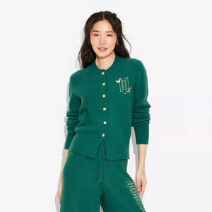 Wicked Paul Tazewell Green Cardigan Sweater Gold Green XXL